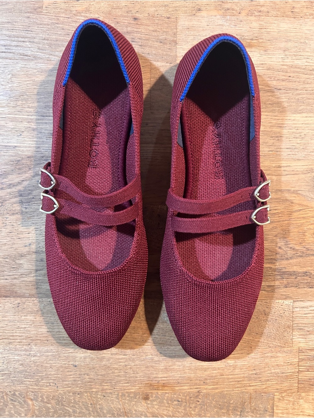 Rothy's Double Buckle Mary Jane - Burgundy - Picture 5 of 9